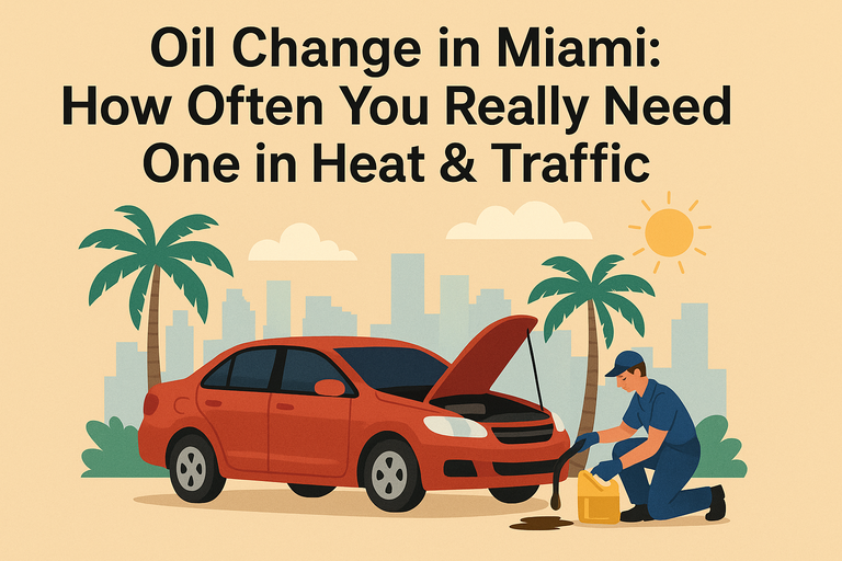 Oil Change in Miami: How Often You Really Need One in Heat & Stop-and-Go Traffic