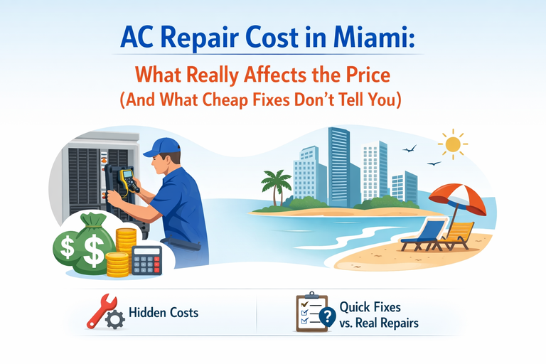 AC Repair Cost in Miami: What Really Affects the Price (And What Cheap Fixes Don’t Tell You)
