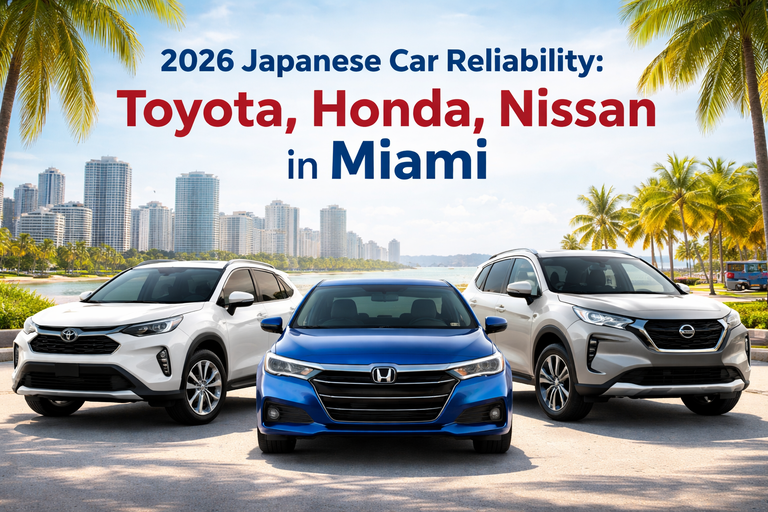2026 Japanese Car Reliability: Toyota, Honda, Nissan in Miami