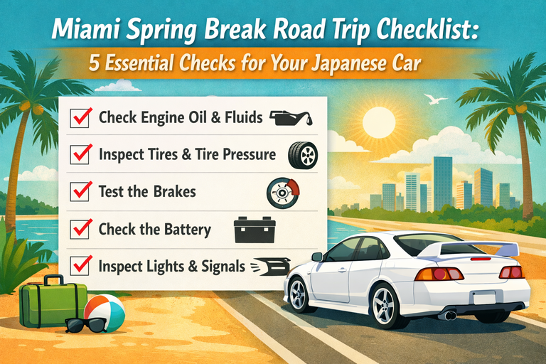 Spring Break Car Checklist: Japanese Cars in Miami