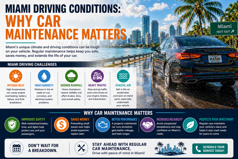 Miami Driving Conditions: Why Car Maintenance Matters